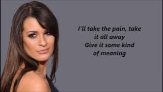 Lea Michele - Run to You with lyrics