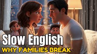 Why Families Break | Slow English For Beginners | A Heartbreaking Story (a1-a2) ✔