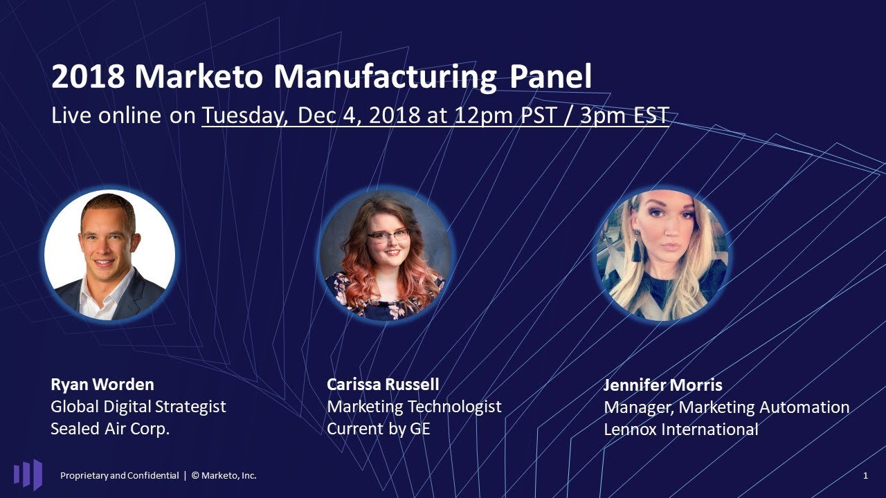 2018 Marketo Manufacturing Panel Discussion