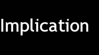 How to Pronounce Implication