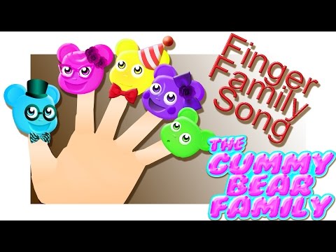 Finger Family Song | The Gummy Bear family | Nursery Rhymes for children | #thegummybearfamily