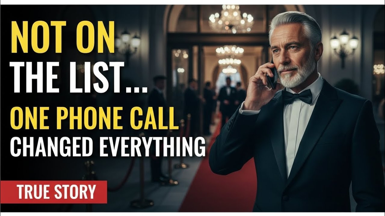 Security Said I Wasn’t on the Guest List — Then One Phone Call Changed the Entire Gala