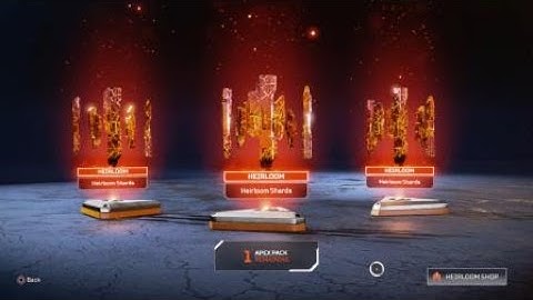 Randomly getting Heirloom Shards