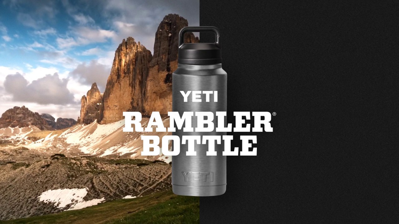 YETI Rambler Bottle - 26 oz. - Chug Cap - Granite Gray - TackleDirect