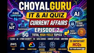 IT &amp; AI Quiz 2026 | Episode 2 | Questions 21–40 | CHOYALGURU