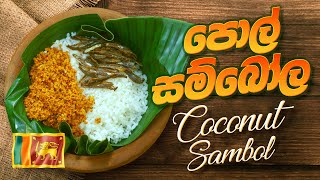 Traditional Sri Lankan Polsambal Recipe |පොල් සම්බෝල  | Cuisine of sri lanka