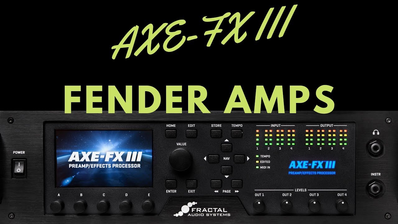 Free AxeFx III Fender Preset 8 Classic Amps YouTube