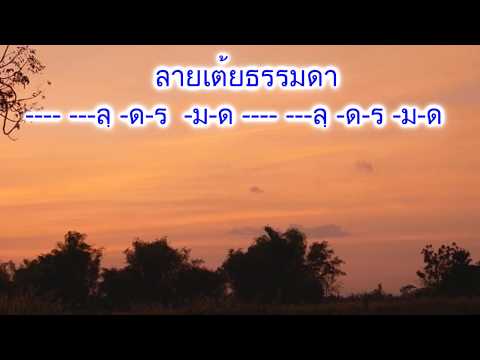 #ดนตรีอีสาน#ลายดนตรีพื้นบ้าน#โน้ตเพลง    ลายเต้ยธรรมดา มีโน้ตพร้อม