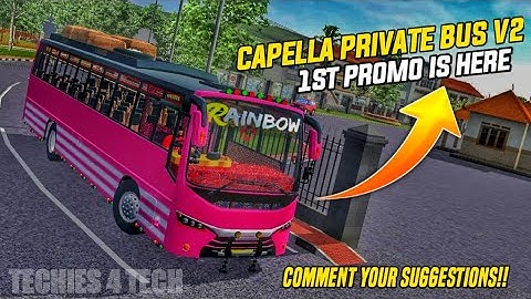 CAPELLA PRIVATE BUS V2 FRIST PROMO | TECHIES 4 TECH