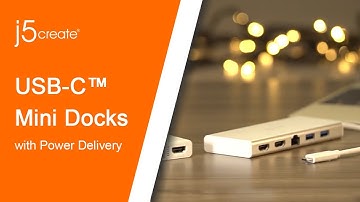 j5create® USB-C™ Mini Docks with Power Delivery