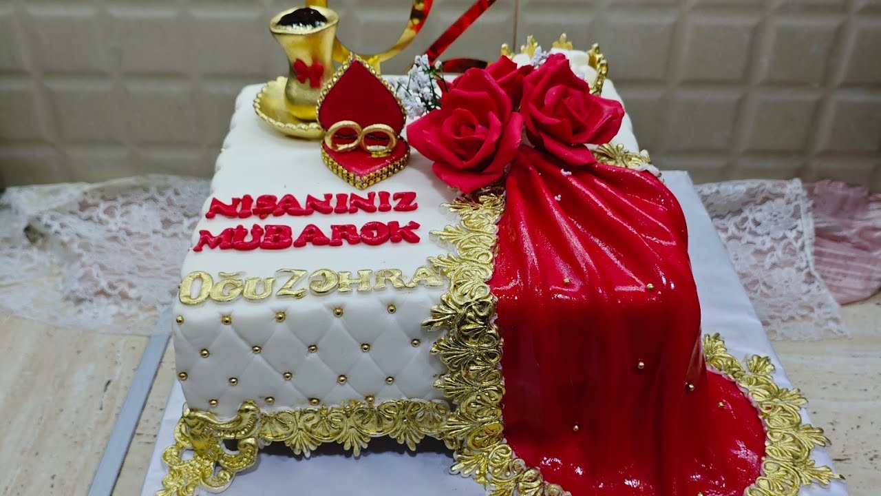 Nişan tortu , Ayaqlı Həri tortu bəzədilməsi#cake #həritortu