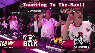 Taunting After Taunting 😲😁😁😁| GEEK FAM vs. DEUSVULT | M5 World Championship