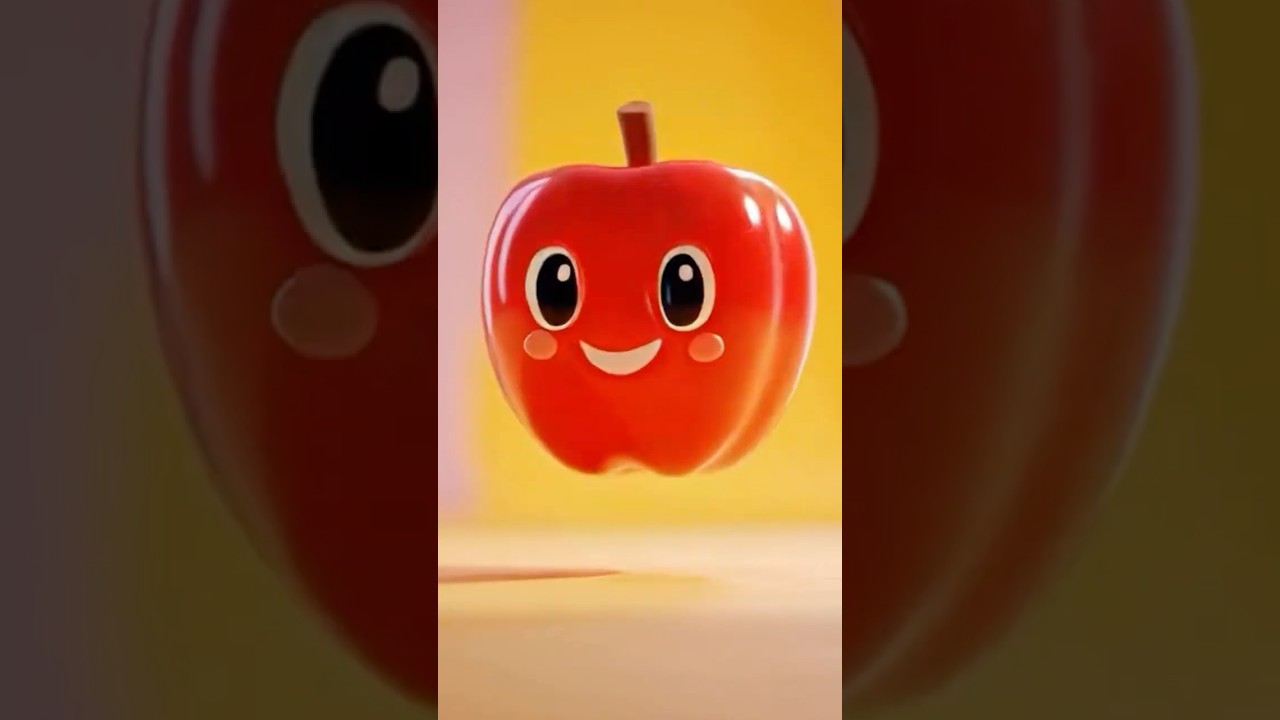 Healthy Food Nursery Rhyme for Kids | Apple Milk Vegetables 