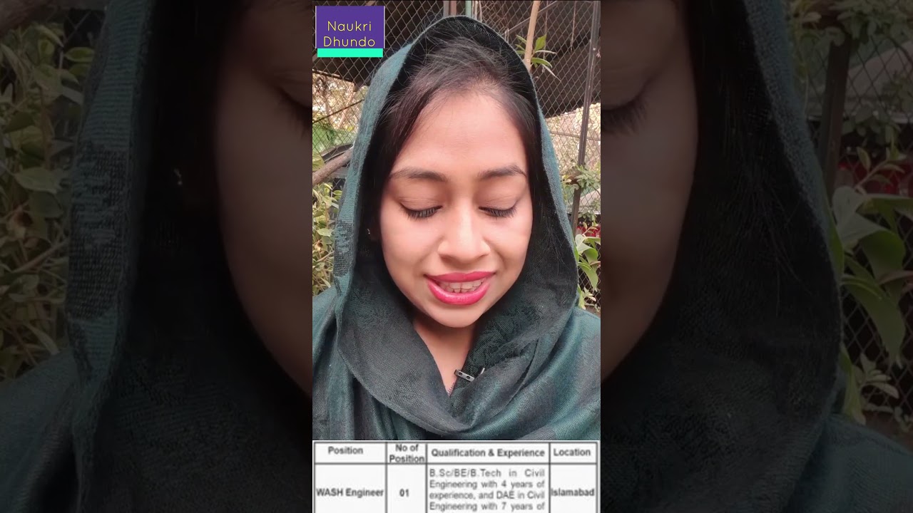 Wash Engineer - Muslim Hands Jobs in Islamabad #shortsvideo #shortvideo #shorts @NaukriDhundo