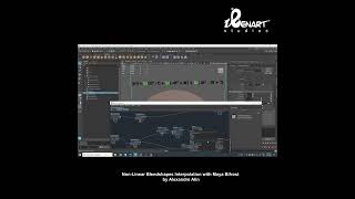 #nonlinear #blendshape #interpolation with #maya and #bifrost for #eyes #rigging free to download.