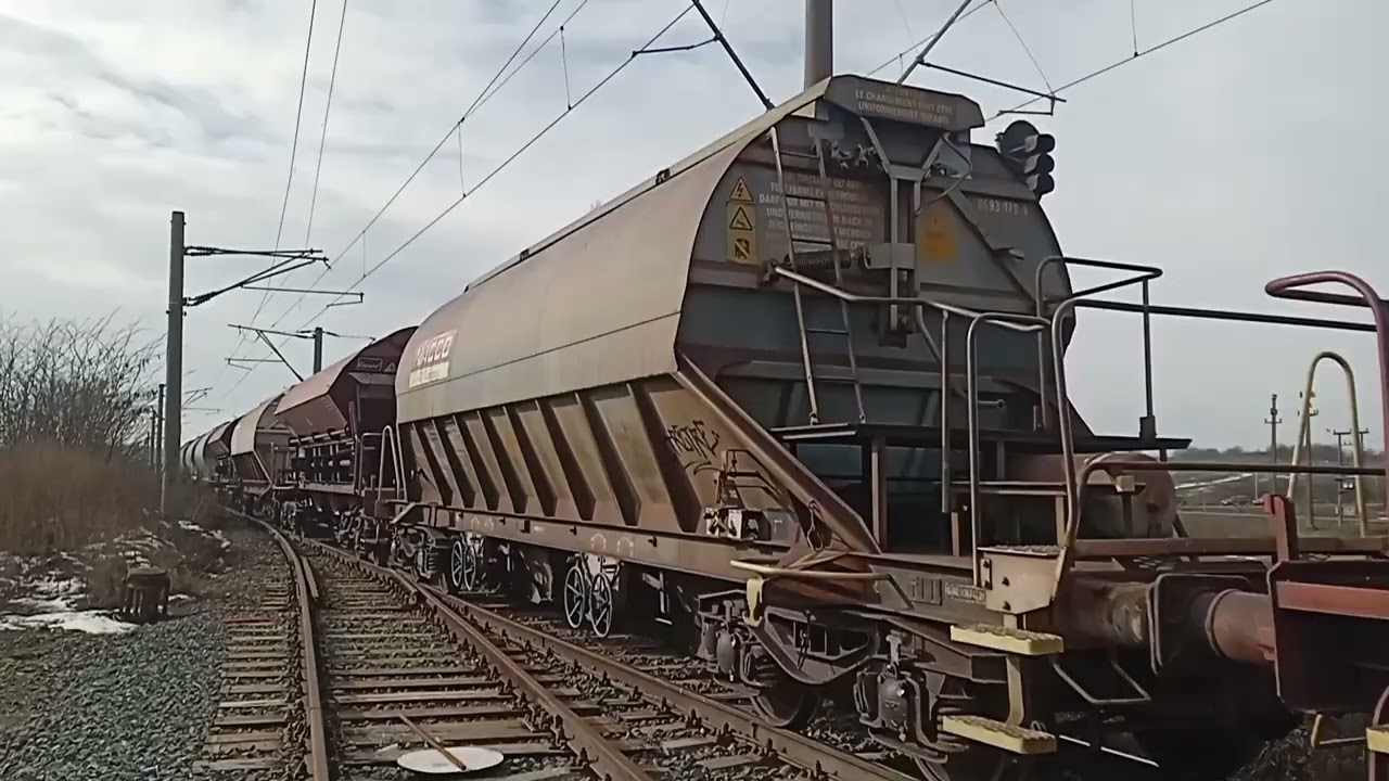 Trecerea Fără Oprire Prin Vinga Hm Tren Marfar PSP CARGO GROUP ROMÂNIA CEREALE VTG în Direcția Arad