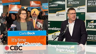 Writ drops: Provincial election begins as Sask. Party, NDP launch official campaigns