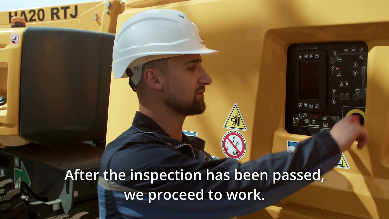 Коленчатые подъемники Haulotte серия RTJ-обзор и особенности управления