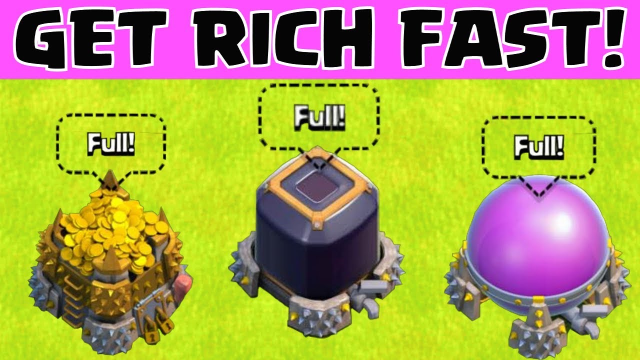 Clash of Clans HOW TO GET RICH QUICK / FAST LOOT | BEST FARMING ...