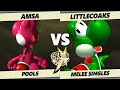 Goml x  amsa yoshi vs littlecoaks yoshi smash melee  ssbm