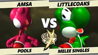 GOML X - aMSa (Yoshi) Vs. LittleCoaks (Yoshi) Smash Melee - SSBM