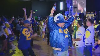 Rams fans celebrate big win over Tampa Bay