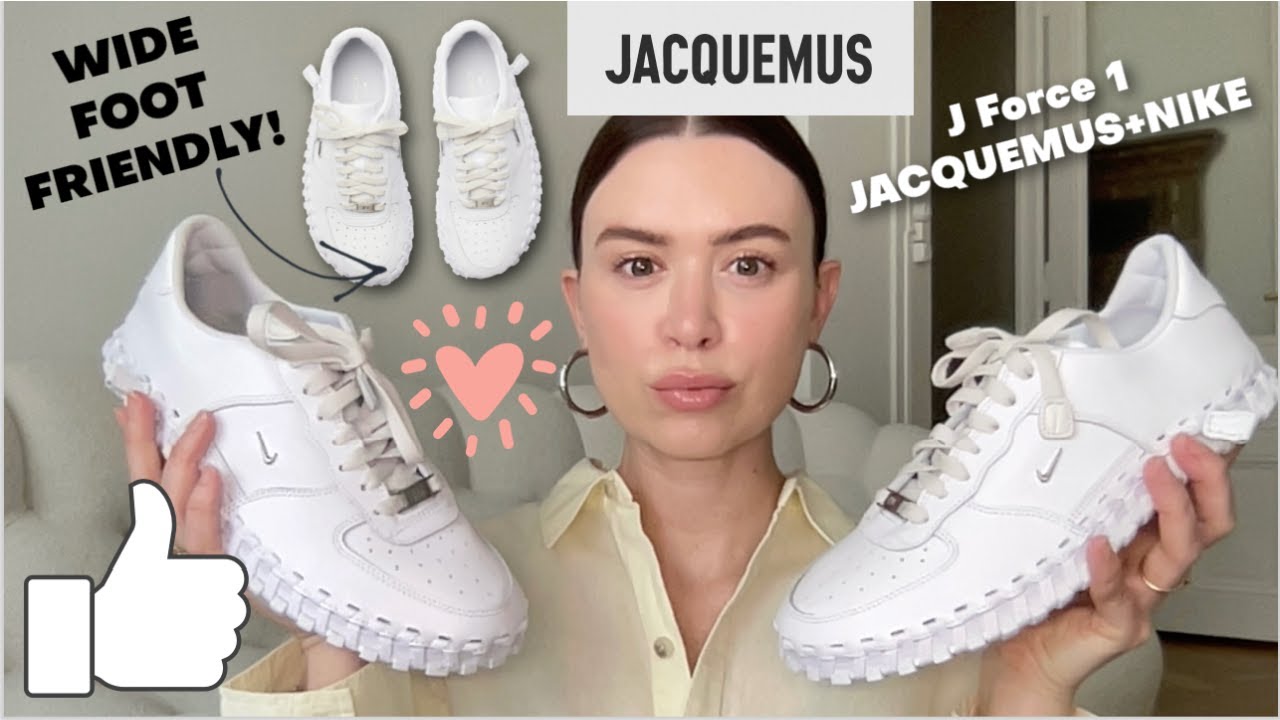 J Force 1 JACQUEMUS+NIKE Shoe Unboxing and Try On-Wide Foot Friendly Shoe