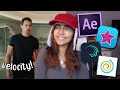 same velocity edit, different apps! (ae, videostar, alight motion, & funimate)