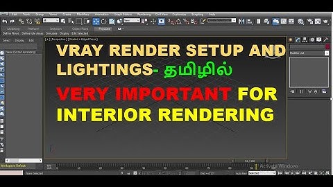3dsmax tutorial- vray rendering setup and lightings in tamil