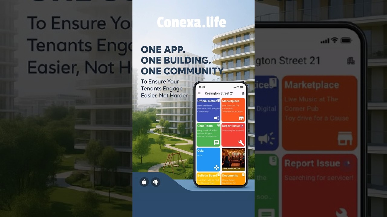 Conexa – The Smart App That Connects Your Building & Neighborhood