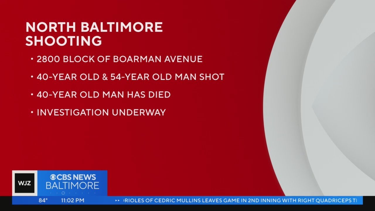 One man dead following double shooting in North Baltimore - YouTube