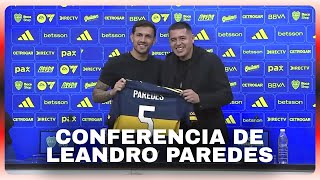 "SOÑABA CON VOLVER DESDE QUE ME FUI": LEANDRO PAREDES | CONFERENCIA COMPLETA