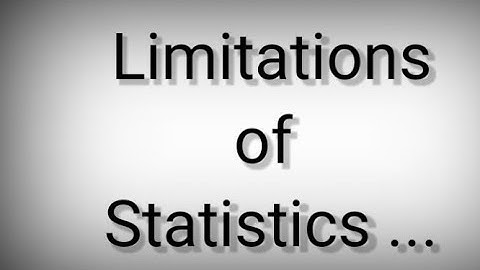 Limitations of statistics...class 11 statistics....Easy points of Limitations...#Limitations #basic