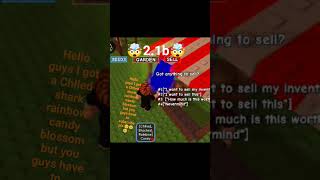 the most expensive candy blossom in my inventory in grow a garden