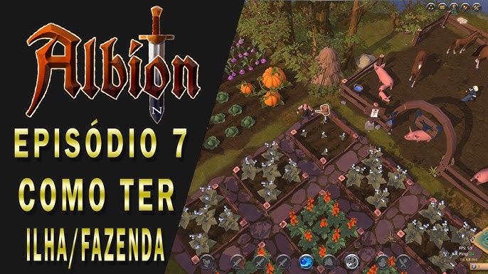 ALBION ONLINE - COMO FAZER HORTA/FAZENDA NA SUA ILHA ! 