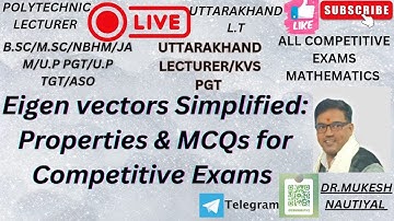 Eigenvectors Simplified: Properties & MCQs for Competitive Exams