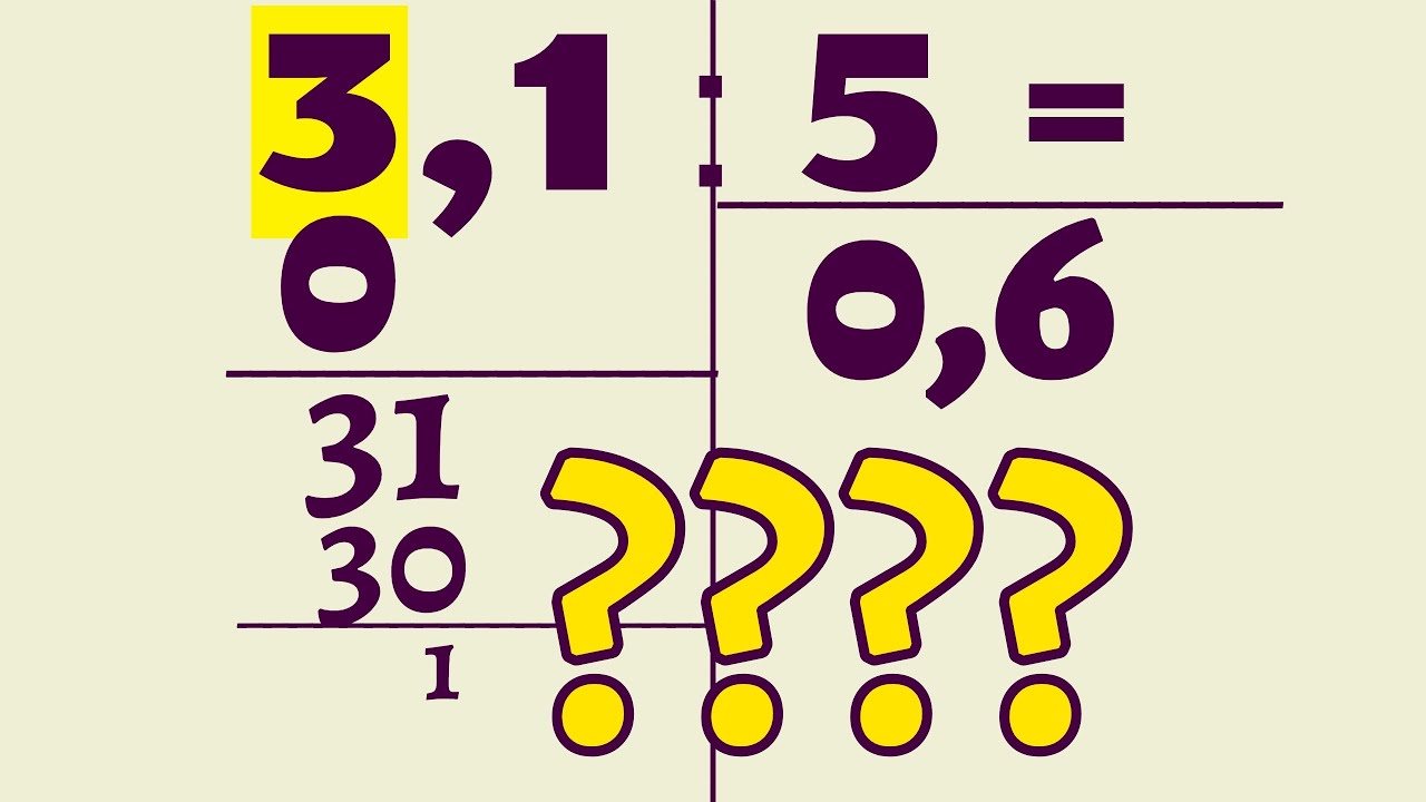 ДЕЛЕНИЕ ДЕСЯТИЧНЫХ ДРОБЕЙ - YouTube