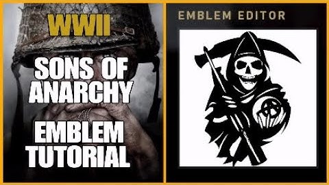 Call of Duty WW2 Sons Of Anarchy Logo (Reaper) Emblem Tutorial