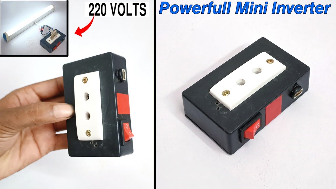 how to make powerful mini inverter at home - YouTube