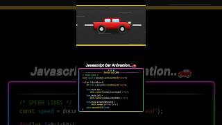 #video #tech #coding Create Amazing Car Animation Using CSS JavaScript #shorts #programming #java#ai