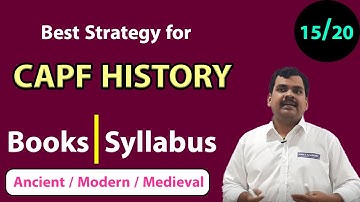 CAPF AC 2020: Best HISTORY Strategy / upsc capf ac online preparation