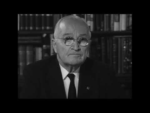 MP2002-358 Former President Truman Discusses Using the Atomic Bomb to Win World War II