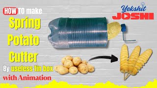How to make Spring potato cutter at home with animation