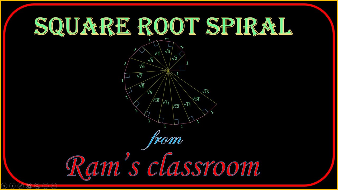 Square root spiral - YouTube