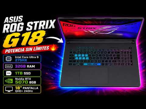 Probando la ASUS ROG Strix G18 al MÁXIMO 🔥Unboxing + Review