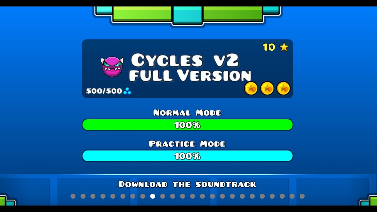 Cycles v2 Full Version By: Soroban Geometry Dash 2.2 - YouTube
