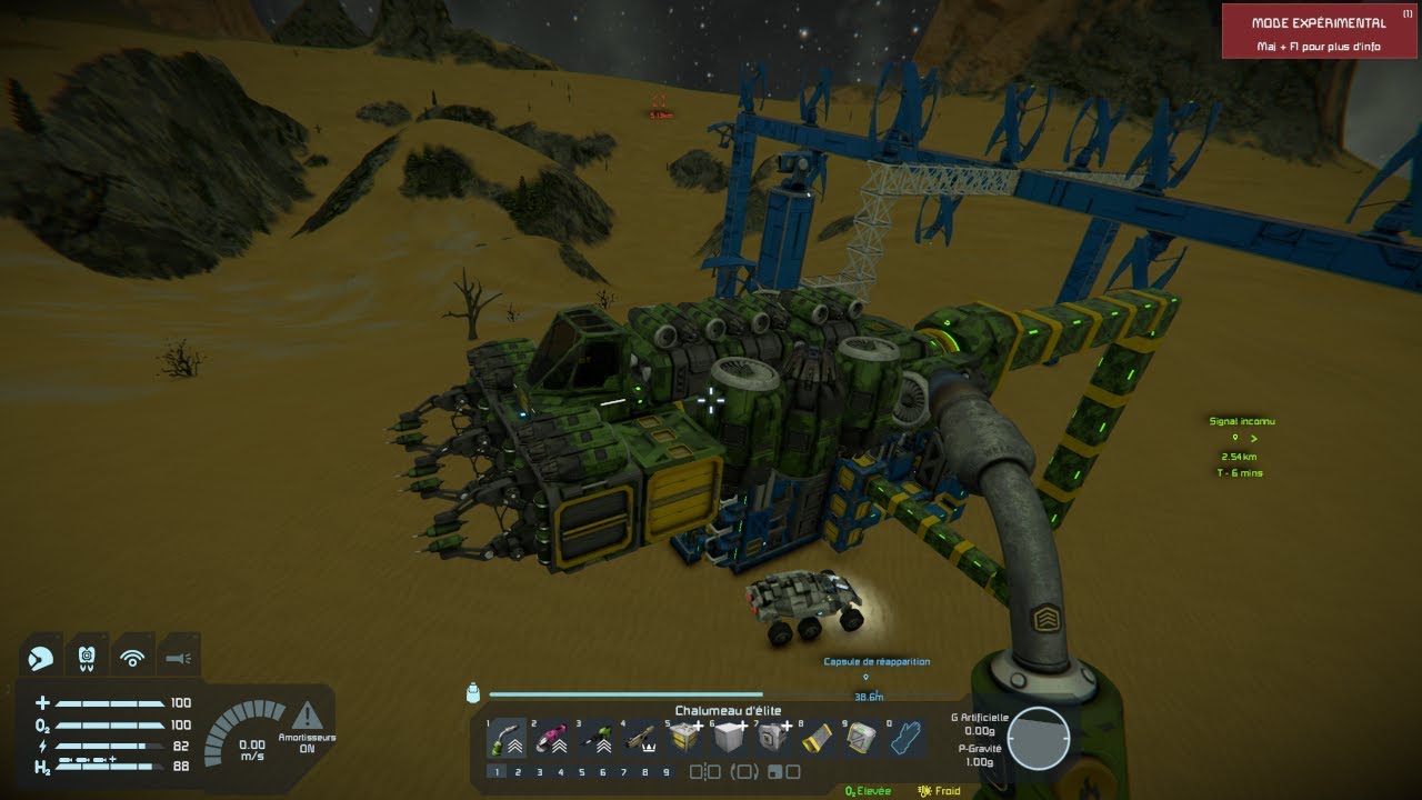 Space Engineers ep4 mon premier vaisseau à soudure - YouTube