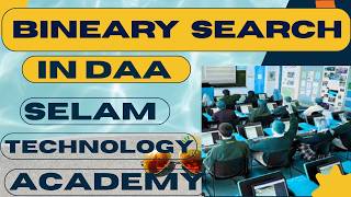 Binary Search Algorithm Concepts and Examples in Design and Analysis of Algorithm DAA