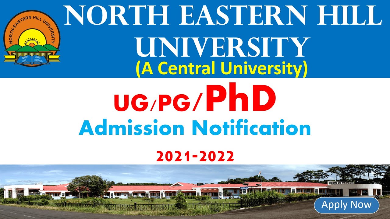 north eastern hill university phd admission 2022