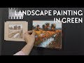 Landscape Painting In Green